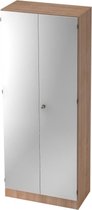 Wandkast - Walnoot/Zilver - 80 x 42 x 200,4 cm - Signa K 6200 SG