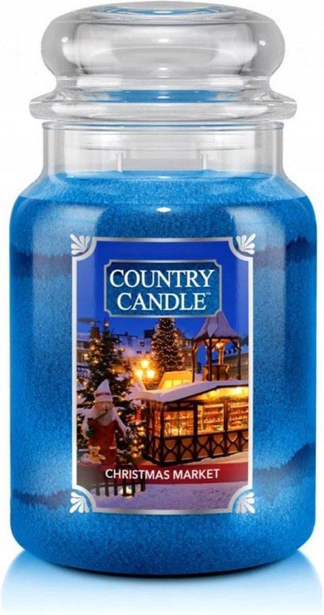 A large scented candle with two wicks 680g Christmas Market
