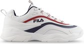 Fila Ray Low Sneakers Heren - White/Fila Navy/Fila Red  - Maat 45