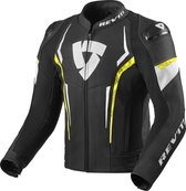 REV'IT! Glide Black Leather Motorcycle Jacket 52