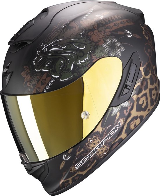 Scorpion EXO-1400 Air Toa Matt Black Gold Integraalhelm