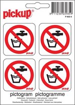 Pickup Mini Pictogram 4,7x4,7 cm - Geen drinkwater