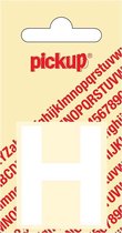 Pickup plakletter Helvetica 40 mm - wit H