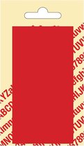 Pickup Kunststof blanco blanko plaatje - rood 10,5x5,5 cm Nobel mono bordje