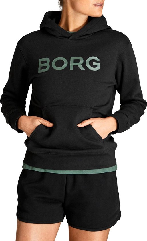 Een goede vriend dam Ondergeschikt Björn Borg Logo Hoodie Black Beauty - dames trui maat 34 | bol.com