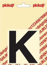 Pickup plakletter Helvetica 80 mm - zwart K