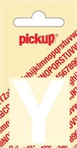 Pickup plakletter Helvetica 40 mm - wit Y