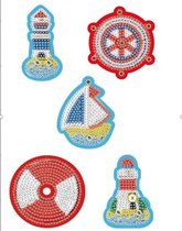 Dielay - Diamond Painting Sleutelhangers - Set 5 Stuks - Zeilboot en Vuurtoren