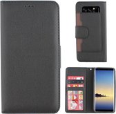 Wallet Case voor Samsung Note 8 - BookCase Zwart