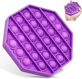 Pop Bubble - Pop it - fidget toy - Paars - Achthoek vorm - Speeltje