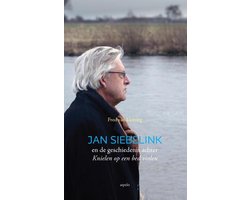 Omslag van Jan Siebelink en de geschiedenis achter knielen op een bed violen
