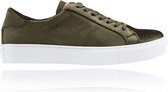 Corduroy Green Sneakers - Maat 45 - Lureaux - Kleurrijke Sneakers - Sneakers Met Print - Unisex