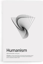 Walljar - Humanism - Muurdecoratie - Poster