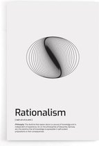 Walljar - Rationalism - Muurdecoratie - Poster met lijst