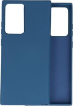 Samsung Note 20 Ultra Hoesje Fashion Backcover Telefoonhoesje Navy