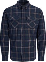 Jack & Jones Jcoeathen Shirt Ls Worker 12179659 Navy Blazer