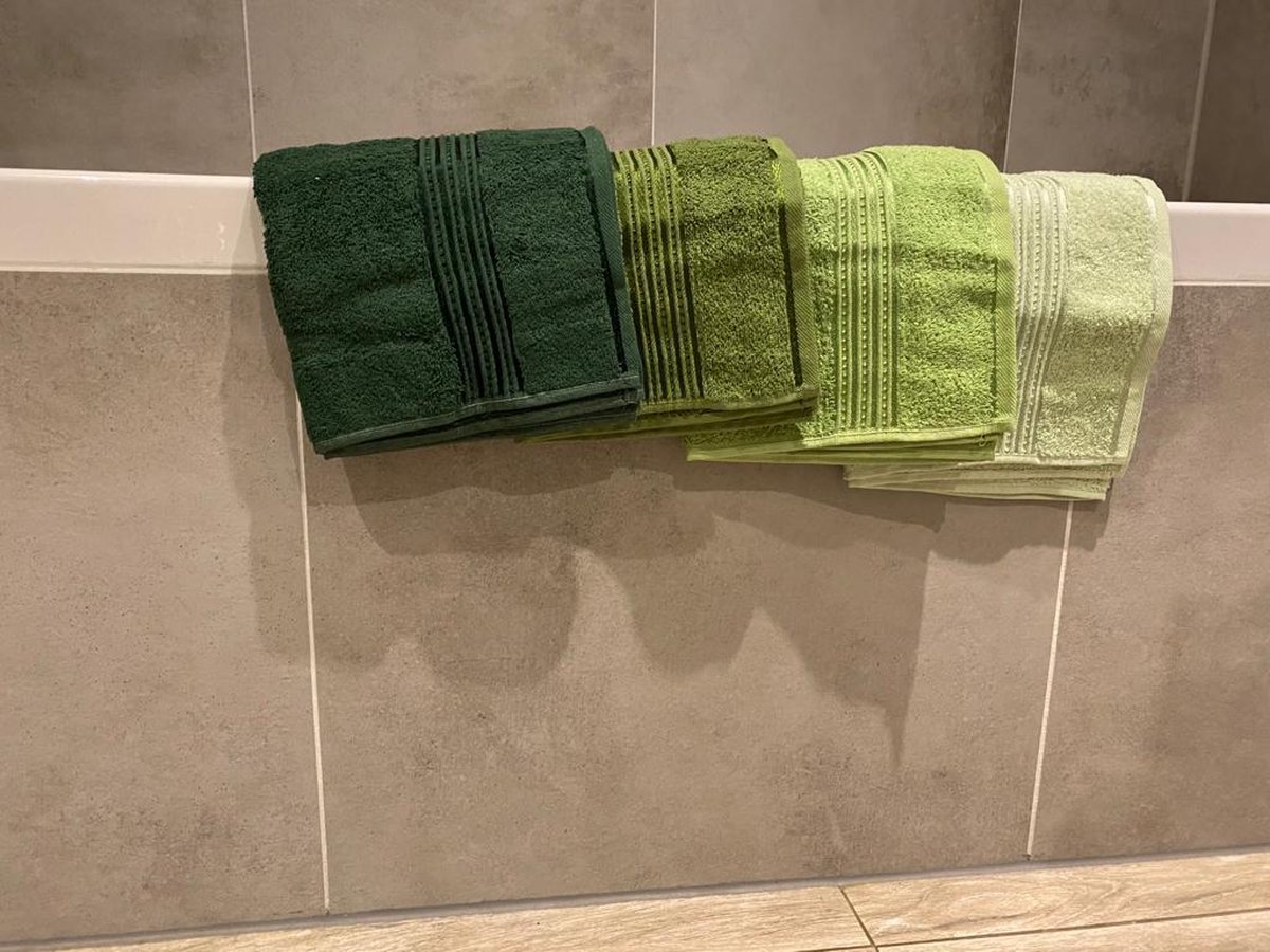 Handdoeken Set Groen 50 x 90 cm (4 stuks)