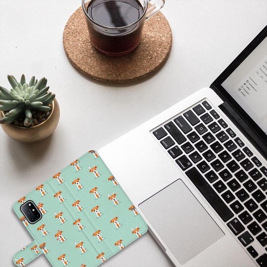 Téléphone Portable Couverture Standing pour OnePlus 8T Coque Chiots