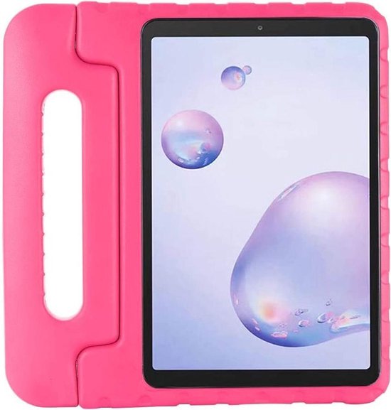 Kinder Tablethoes met Handvat Roze Geschikt voor Samsung Galaxy Tab A7 (2020 / 2022) - Tablethoes Kindvriendelijk - Beschermhoes voor Kinderen - Shockproof - met Standaard - Tegen Vallen