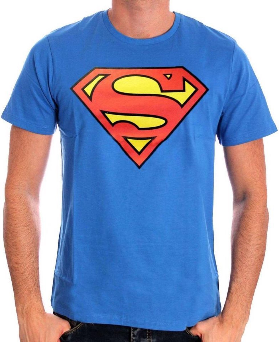 DC Comics - Superman Classic Logo Blue T-Shirt - S | bol