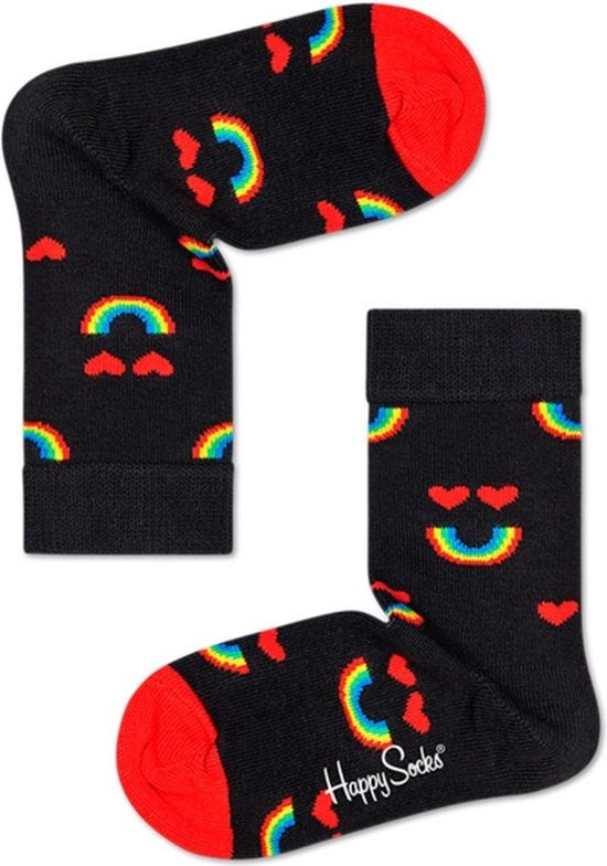 Happy Socks Rainbow Smile Kids Zwart