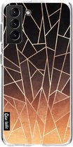 Casetastic Samsung Galaxy S21 Plus 4G/5G Hoesje - Softcover Hoesje met Design - Shattered Ombre Print