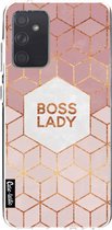 Casetastic Samsung Galaxy A72 (2021) 5G / Galaxy A72 (2021) 4G Hoesje - Softcover Hoesje met Design - Boss Lady Print