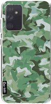 Casetastic Samsung Galaxy A72 (2021) 5G / Galaxy A72 (2021) 4G Hoesje - Softcover Hoesje met Design - Army Camouflage Print