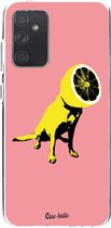 Casetastic Samsung Galaxy A72 (2021) 5G / Galaxy A72 (2021) 4G Hoesje - Softcover Hoesje met Design - Lemon Dog Print