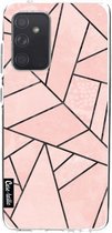 Casetastic Samsung Galaxy A52 (2021) 5G / Galaxy A52 (2021) 4G Hoesje - Softcover Hoesje met Design - Rose Stone Print