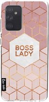 Casetastic Samsung Galaxy A52 (2021) 5G / Galaxy A52 (2021) 4G Hoesje - Softcover Hoesje met Design - Boss Lady Print