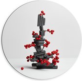 Dibond Wandcirkel - Figuurlijke Boom  - 60x60cm Foto op Aluminium Wandcirkel (met ophangsysteem)