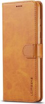 Luxe Book Case - Samsung Galaxy A71 Hoesje - Bruin