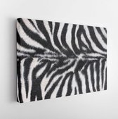 Onlinecanvas - Schilderij - Zebra Texture Art Horizontal Horizontal - Multicolor - 30 X 40 Cm