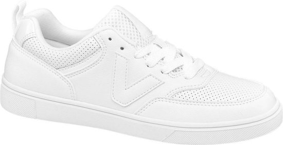Graceland Dames Witte sneaker perforatie - Maat 40 | bol.com