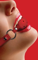 Gag Ball - Red - Maat One Size - Valentine & Love Gifts - red - Discreet verpakt en bezorgd