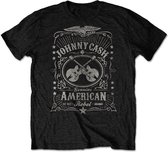 Johnny Cash Tshirt Homme -M- American Rebel Noir