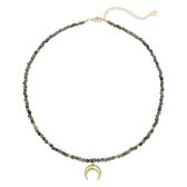 Ketting Moon Beads — Zwart