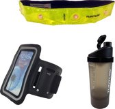 Hardlopen - 3 stuks - Tunturi - Shakebeker & Verlichte Sportarmband & Sportband Telefoon