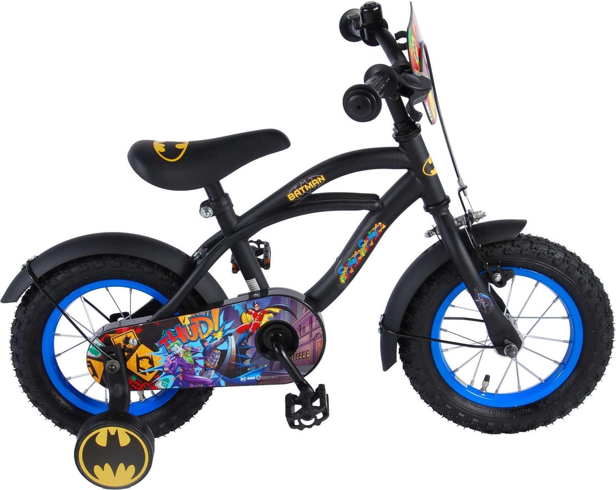 Batman Kinderfiets 12" Zwart/geel