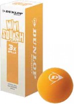 Dunlop MINI Squash 3bal - oranje