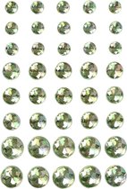 Strass. taille 6 + 8 + 10 mm. vert. 40 pièces [HOB-28322]