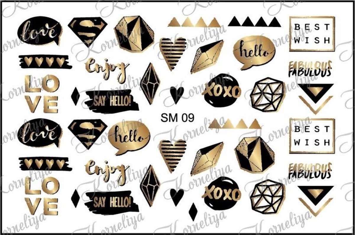 Goedkoopste Korneliya Metal Decal SM 09