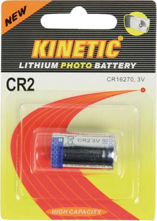 Kinetic Battery oplaadbare batterijen/accu's CR2 - KINETIC
