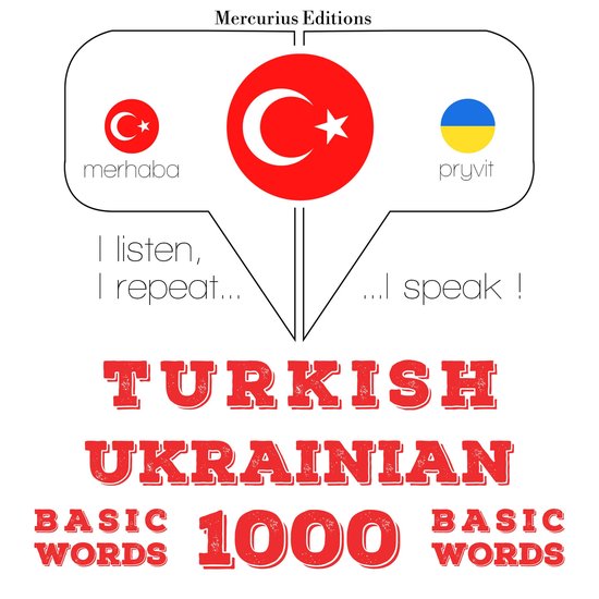 Türkçe - Ukraynaca: 1000 temel kelime - cover