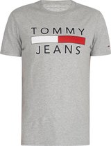 Tommy Hilfiger Jeans - T-shirt korte mouw - Regular Fit - Crew hals - 100% katoen - Grijs - XL