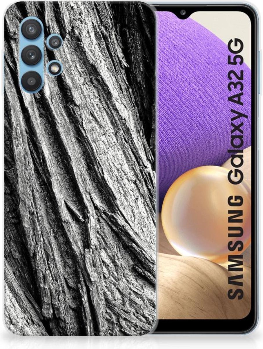 Bumper Hoesje Samsung Galaxy A32 5G Boomschors Grijs