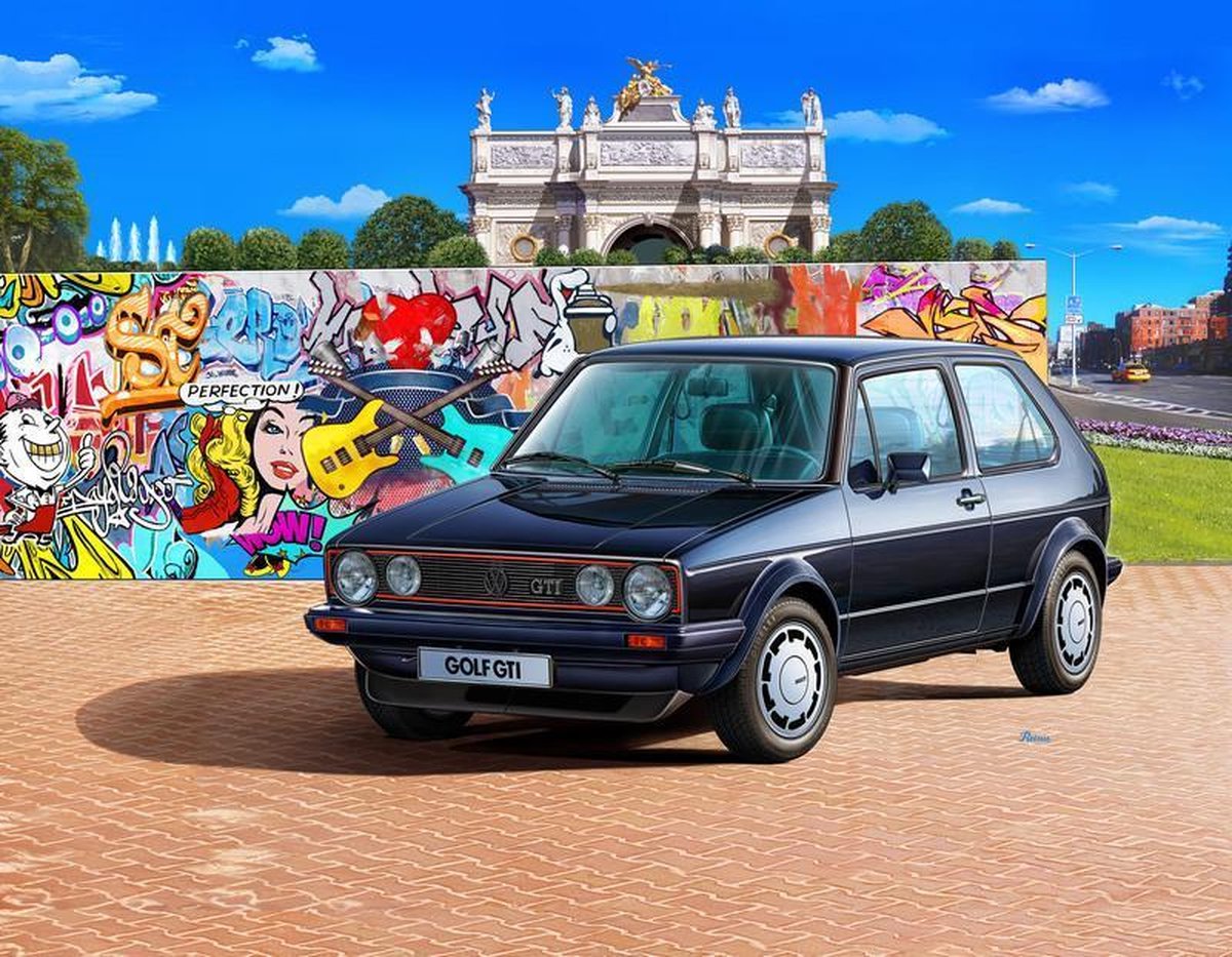 Revell Modelbouwpakket VW Golf 1 GTI Pirelli Auto - 05694 35 Years - Gift Set - 1:24 — afbeelding 5
