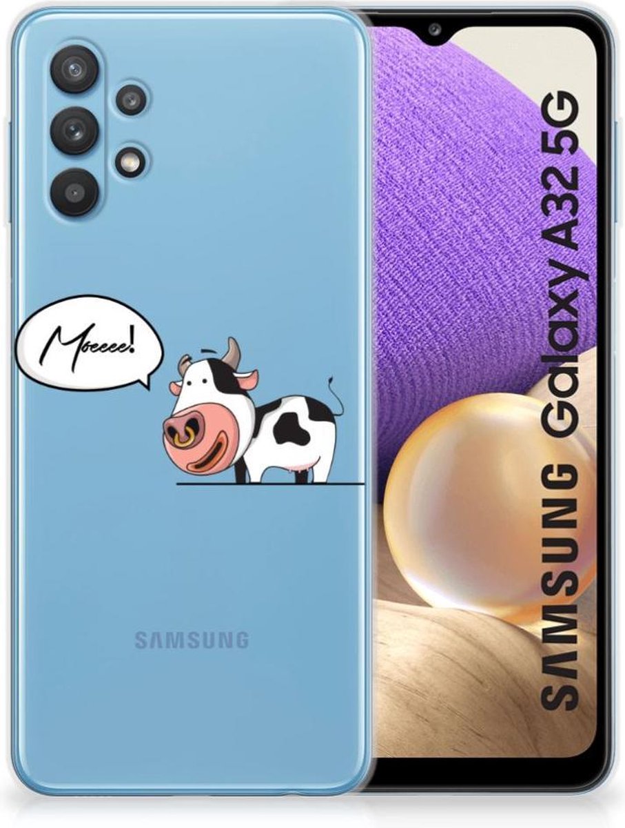 Samsung Galaxy A32 5G Telefoonhoesje met Naam Cheeky Cow