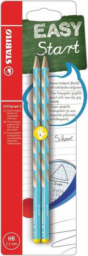 STABILO - Ergonomischer Druck-Bleistift für Rechtshänder - EASYergo 3.15 in pink/lila - inkl. 1 dicken Mine - Härtegrad HB & Spitzer
